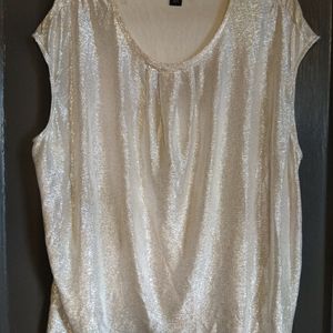 Women's Plus Size Liz Claiborne shimmer top 3X